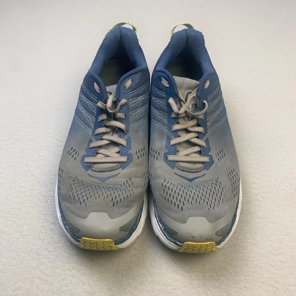 Hoka One One Clifton 6 Shoes Womens Size 9.5 Blue Running Sneakers 1102873